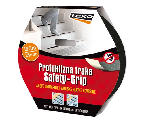 TEXO Protuklizna traka "Safety-Grip" 25 mm x 18,3 m - crna